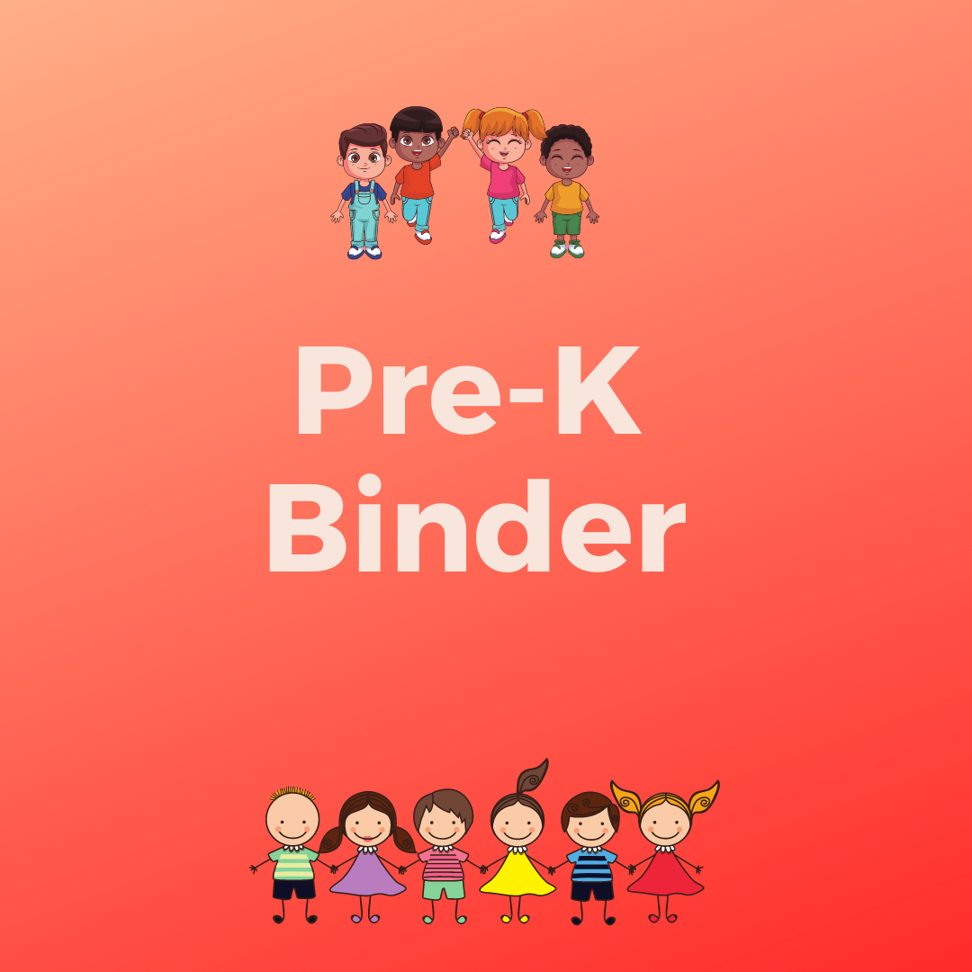 PreK Binder MY LEARNING BINDER LLC